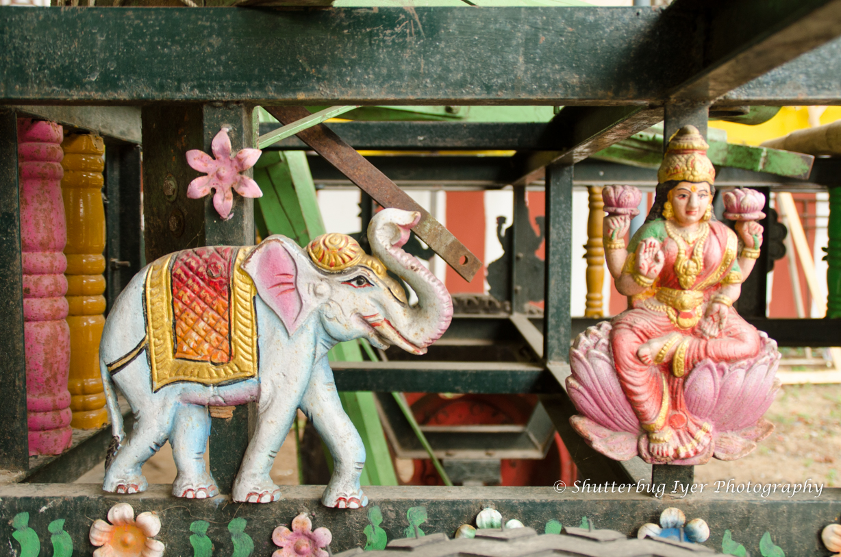 Gajalakshmi motif from a temple chariot