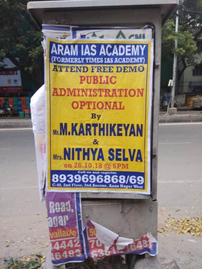 Poster violating TN Open Places Preventions of Disfigurement Act